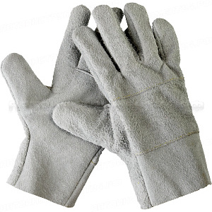 Перчатки СИБИН рабочие кожаные, из спилка, XL